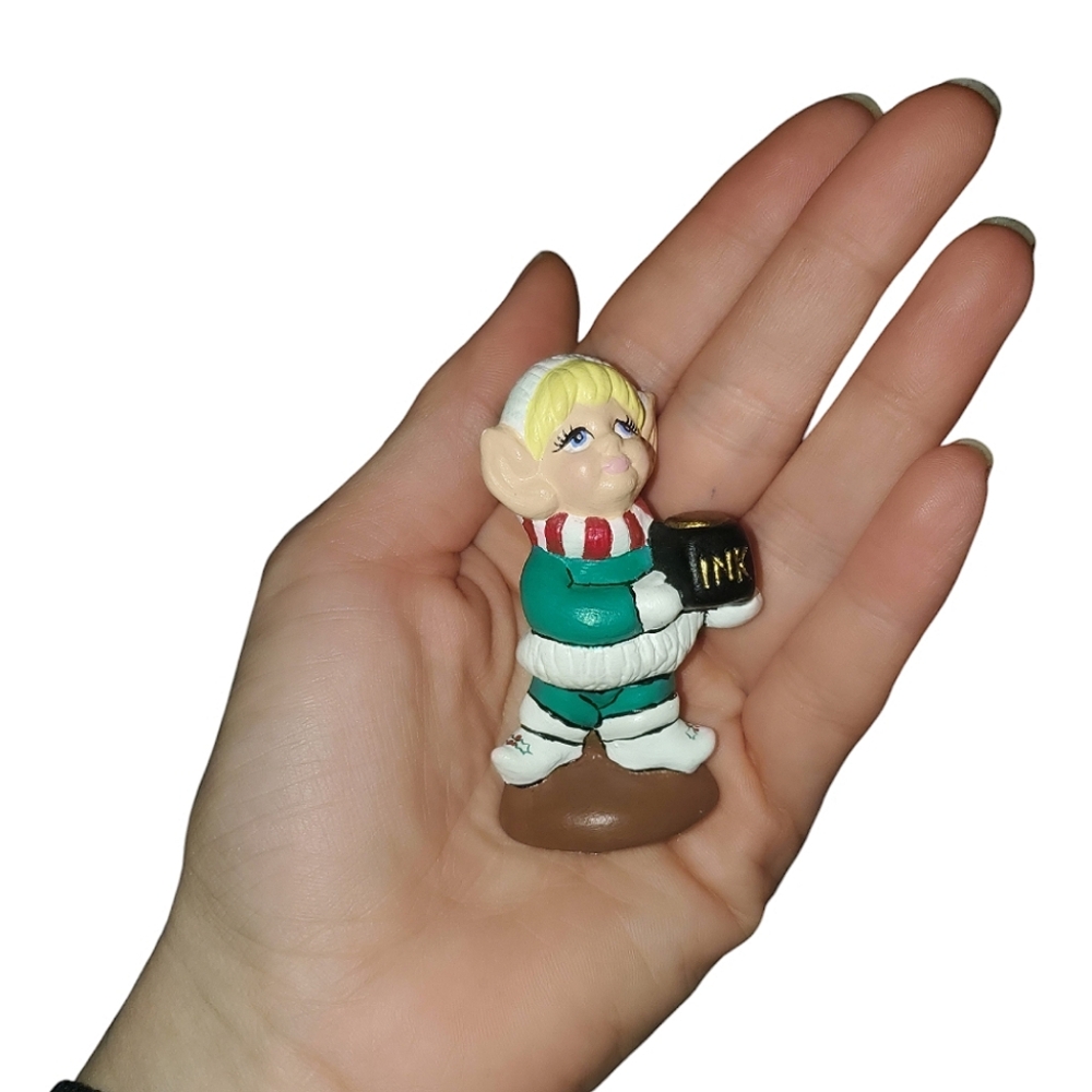 Little vintage ceramic elf figurine